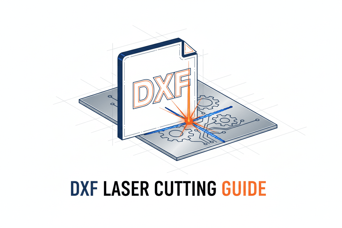 DXF file format illustration for laser cutting and CNC plasma cutting guide