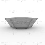35 Inches Hexagon Large Fire Pit DXF - Foldable BBQ for Plasma Cutting - DxfZone