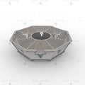 36 Inch Deer Octagon Fire Pit DXF - Foldable Portable BBQ Grill Plans - DxfZone
