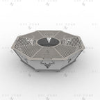 36 Inch Deer Octagon Fire Pit DXF - Foldable Portable BBQ Grill Plans - DxfZone
