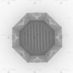 36 Inch Deer Octagon Fire Pit DXF - Foldable Portable BBQ Grill Plans - DxfZone