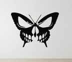 Butterfly Skull DXF File for Metal Art | CNC Plasma Cutting Pattern
