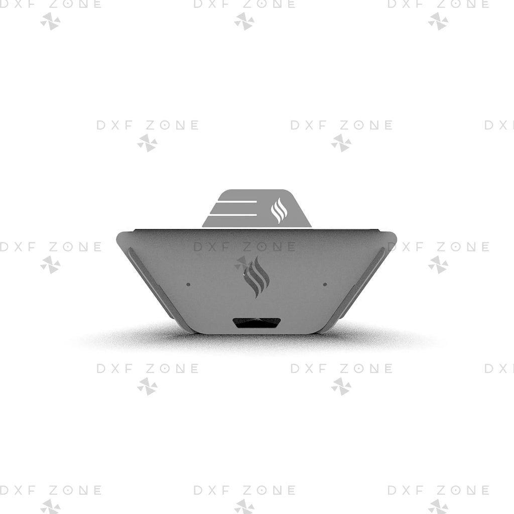 Collapsible Camping Stove DXF File, Portable Fire Pit Laser Cut Plan, Outdoor Grill CNC Vector Design, Campfire Brazier Digital Download