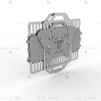 Deer Fire Pit DXF File – Hexagon BBQ Grill with Side Handles for Plasma & Laser Cut