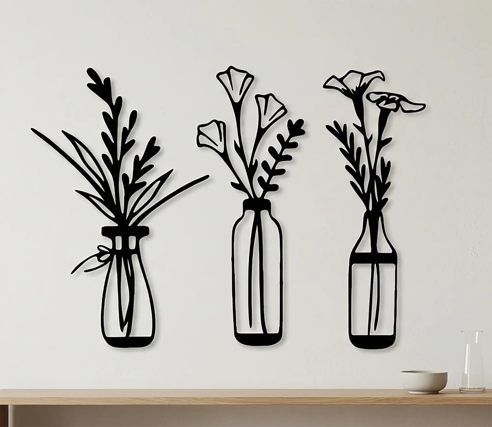 Free Flower Vases DXF File
