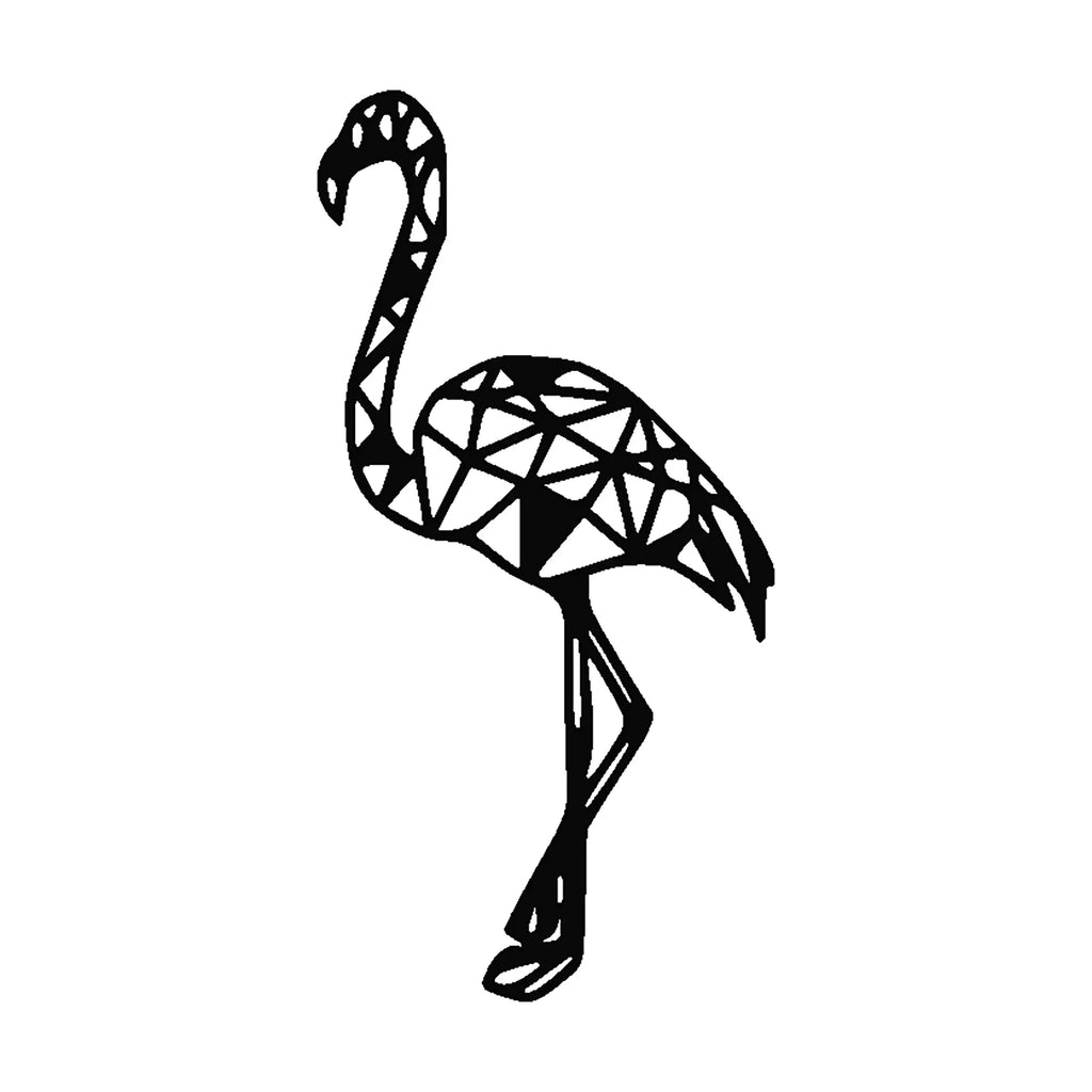 Free Geometric Flamingo DXF File