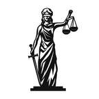 Free Lady Justice DXF File for CNC Plasma Laser Cut Metal Wall Art