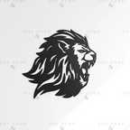 Free Roaring Lion DXF File for CNC Plasma Cut Wall Art Design Plan