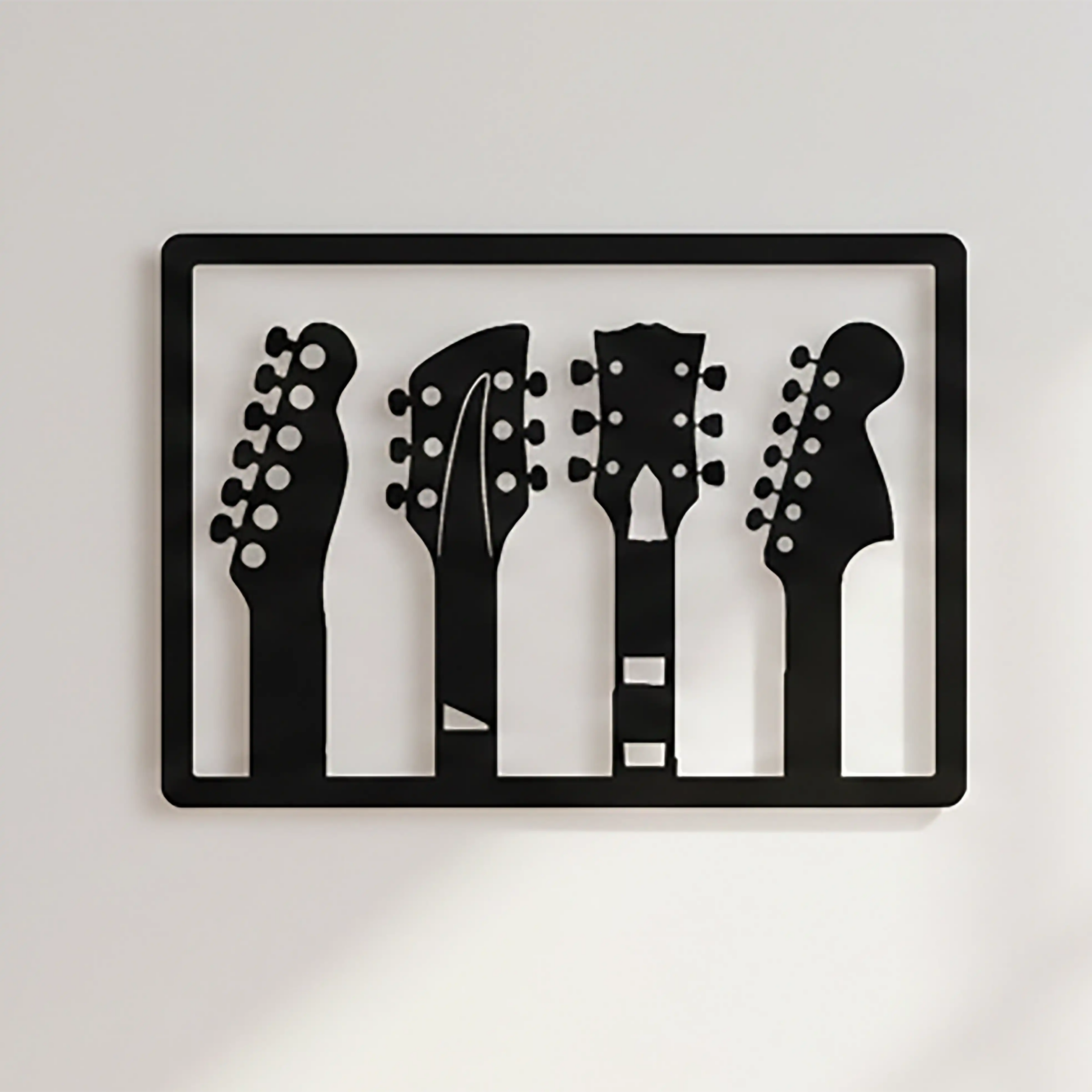 Guitar Headstocks DXF File - Free CNC Plasma Cut Wall Art Design