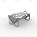 Leaf BBQ Fire Pit DXF File - Rectangular Foldable Grill Design for Plasma and Laser Cutting