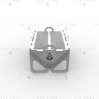 Leaf BBQ Fire Pit DXF File - Rectangular Foldable Grill Design for Plasma and Laser Cutting
