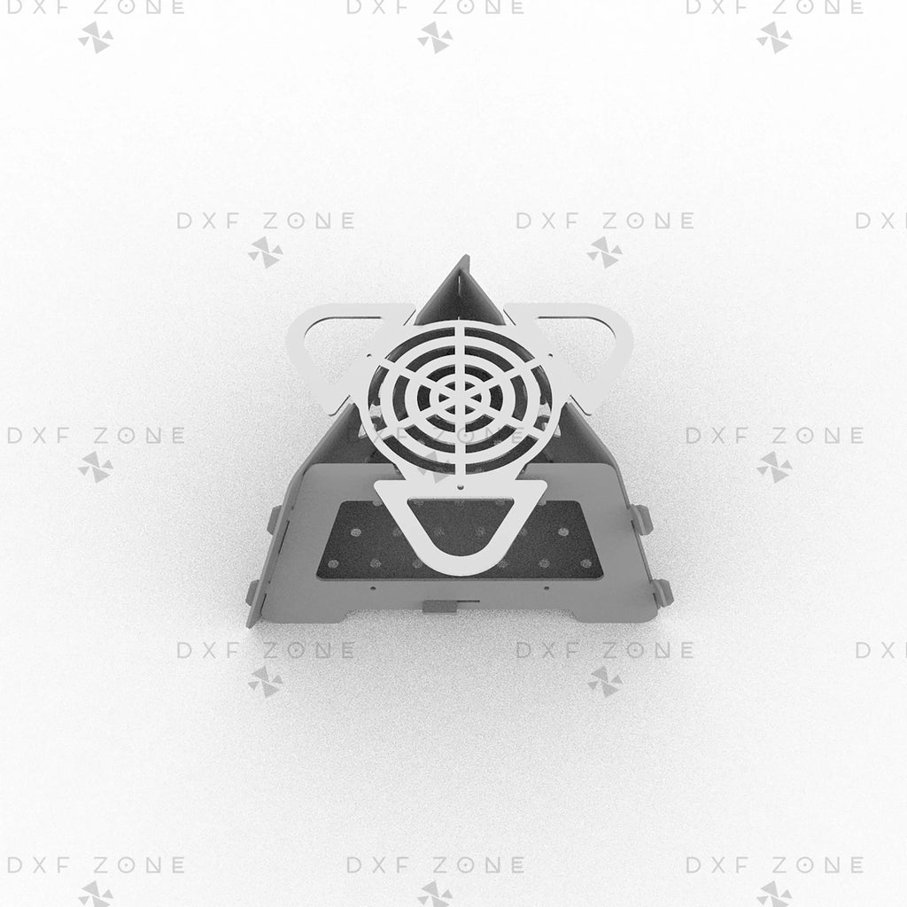 Modular Camping Fire Pit BBQ Grill DXF File – CNC Plasma & Laser Cut
