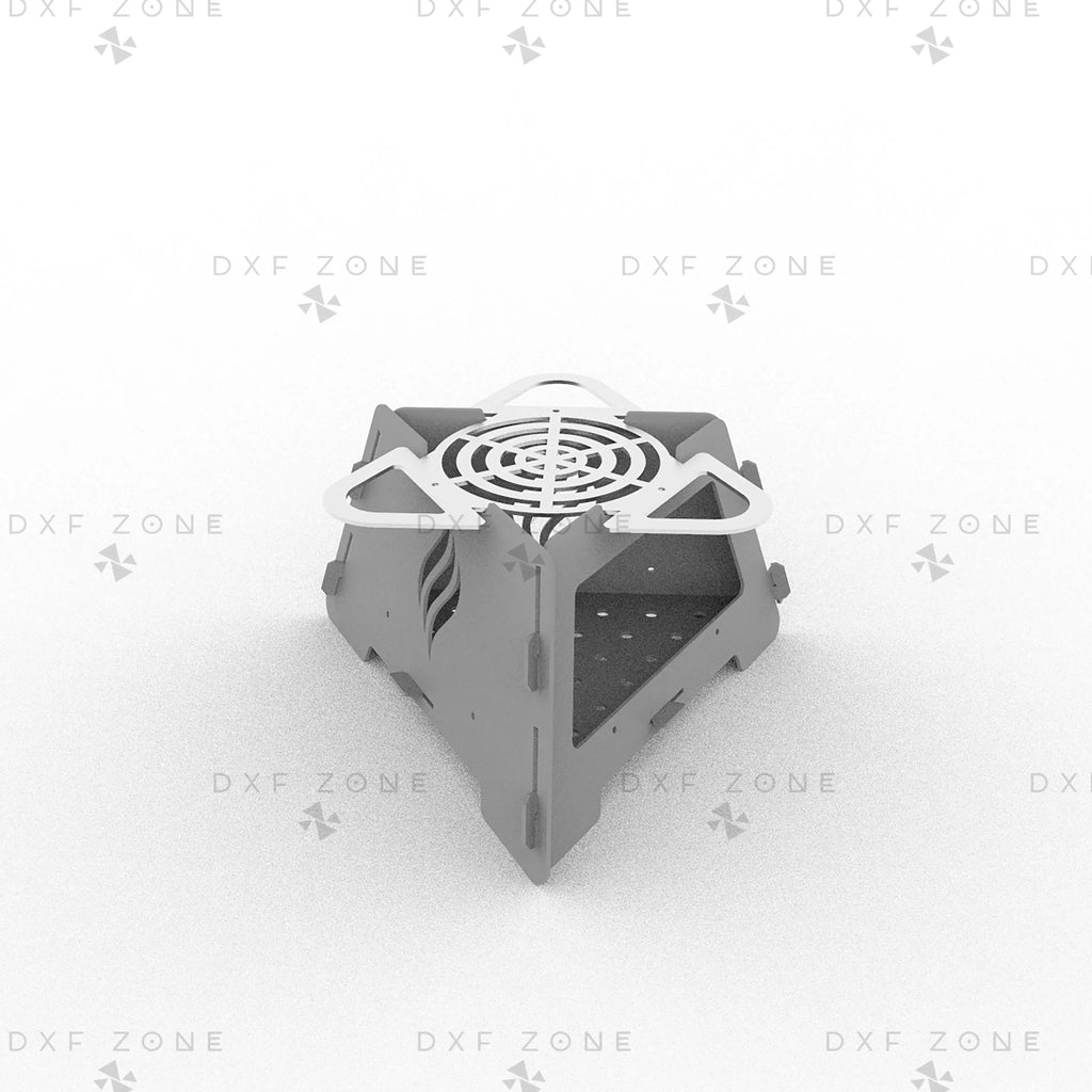 Modular Camping Fire Pit BBQ Grill DXF File – CNC Plasma & Laser Cut