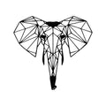 Free Geometric Elephant DXF File for CNC Plasma Cut Wall Art Design