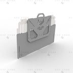 Phoenix Portable Camping BBQ Grill DXF File, Collapsible Charcoal Barbecue Laser Cut Plan, Outdoor Cookware CNC Vector Design, Digital Download
