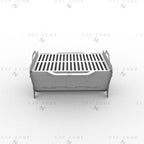 Rectangular BBQ Grill Fire Pit DXF File – Foldable CNC Plasma Cut Design