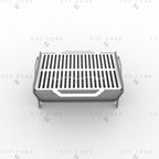 Rectangular BBQ Grill Fire Pit DXF File – Foldable CNC Plasma Cut Design