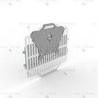 Rectangular BBQ Grill Fire Pit DXF File – Foldable CNC Plasma Cut Design