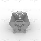Deer Fire Pit DXF File - Collapsible BBQ Grill Design for Plasma Laser CNC Cutting