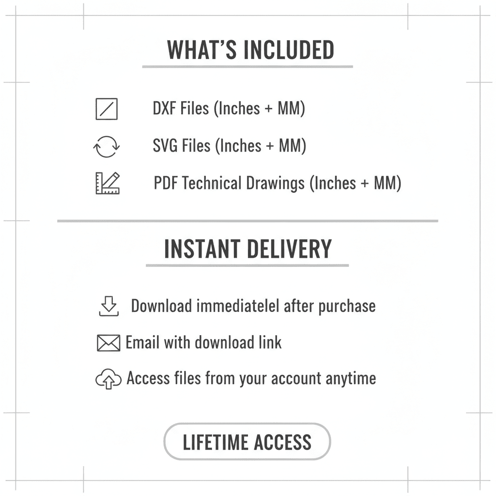 Deer Square Fire Pit DXF - Foldable Portable BBQ for Plasma - DxfZone