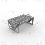DIY Fire Pit DXF Files - Portable Foldable BBQ Grill Design for Plasma Laser CNC | Fire Pit Plans for Outdoor - DxfZone