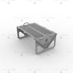 DIY Fire Pit DXF Files - Portable Foldable BBQ Grill Design for Plasma Laser CNC | Fire Pit Plans for Outdoor - DxfZone