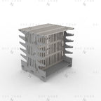 Large Vertical Shashlik DXF File for Plasma - Foldable BBQ Mangal Design - DxfZone
