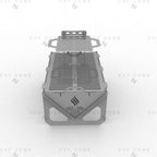 Mover Grill Fire Pit DXF File - Portable BBQ & Wood Burner Design for CNC Laser/Plasma