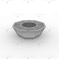 Octagon Fire Pit DXF File - Portable BBQ Grill Design for Plasma Laser CNC Cutting | Foldable Camping Fire Pit Plans