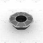 Octagon Fire Pit DXF File - Portable BBQ Grill Design for Plasma Laser CNC Cutting | Foldable Camping Fire Pit Plans