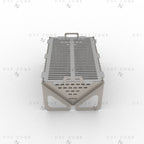 Portable Fire Pit DXF - Collapsible BBQ Grill for CNC Plasma - DxfZone