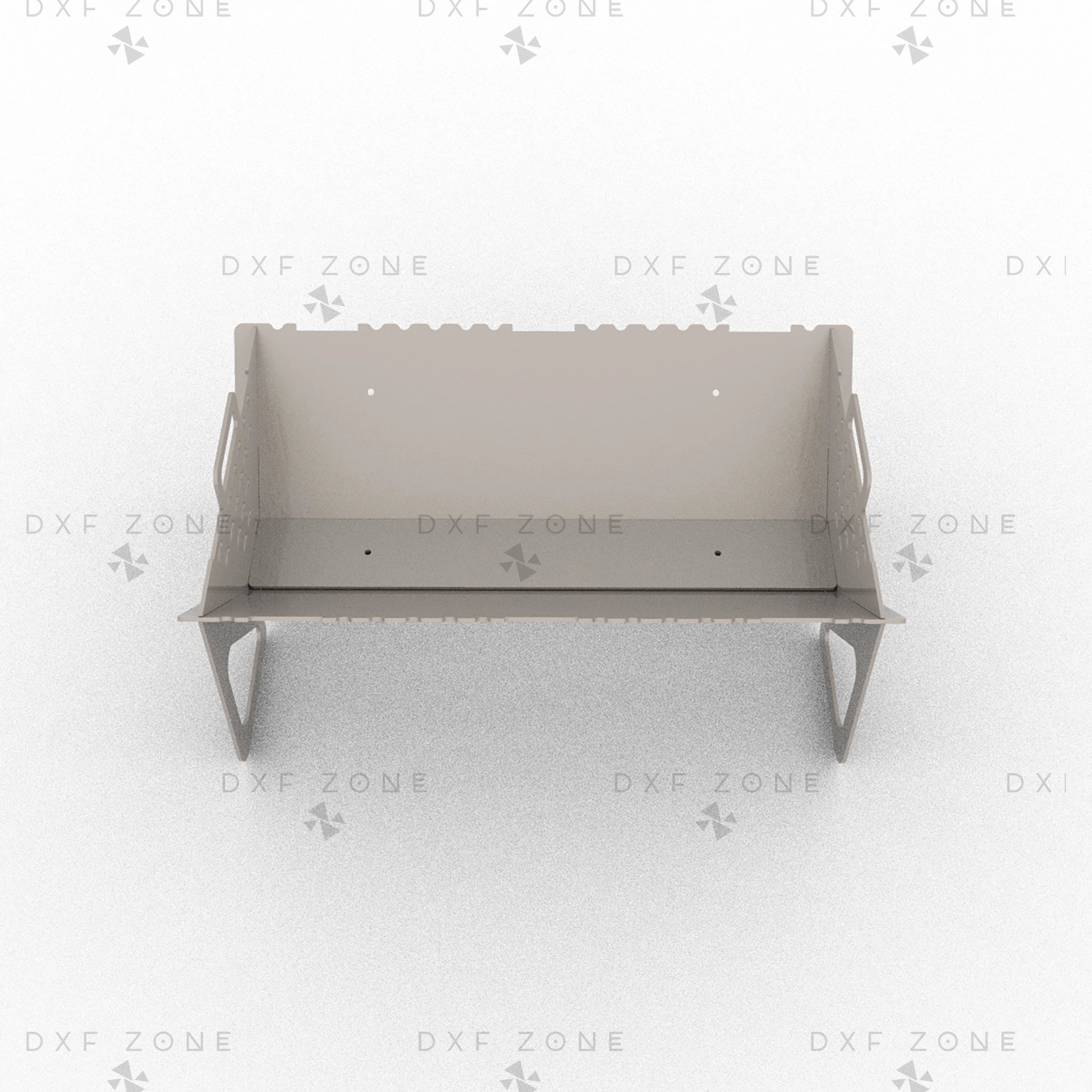 Portable Fire Pit DXF - Collapsible BBQ Grill for CNC Plasma - DxfZone
