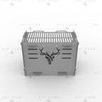 Portable Grill Fire Pit DXF Files - Collapsible BBQ Design for CNC Plasma Cutting