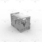 Portable Grill Fire Pit DXF Files - Collapsible BBQ Design for CNC Plasma Cutting