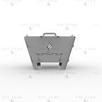 Square Fire Pit DXF SVG File - Foldable BBQ Grill Design for Plasma Laser CNC | Portable Camping Fire Pit Plans