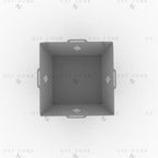 Square Fire Pit DXF SVG File - Foldable BBQ Grill Design for Plasma Laser CNC | Portable Camping Fire Pit Plans