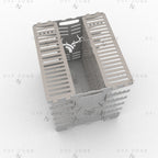 Vertical Shashlik DXF File for Plasma - Foldable BBQ Mangal Design - DxfZone