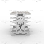 Vertical Shashlik DXF File for Plasma - Foldable BBQ Mangal Design - DxfZone
