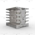 Vertical Shashlik DXF File for Plasma - Foldable BBQ Mangal Design - DxfZone
