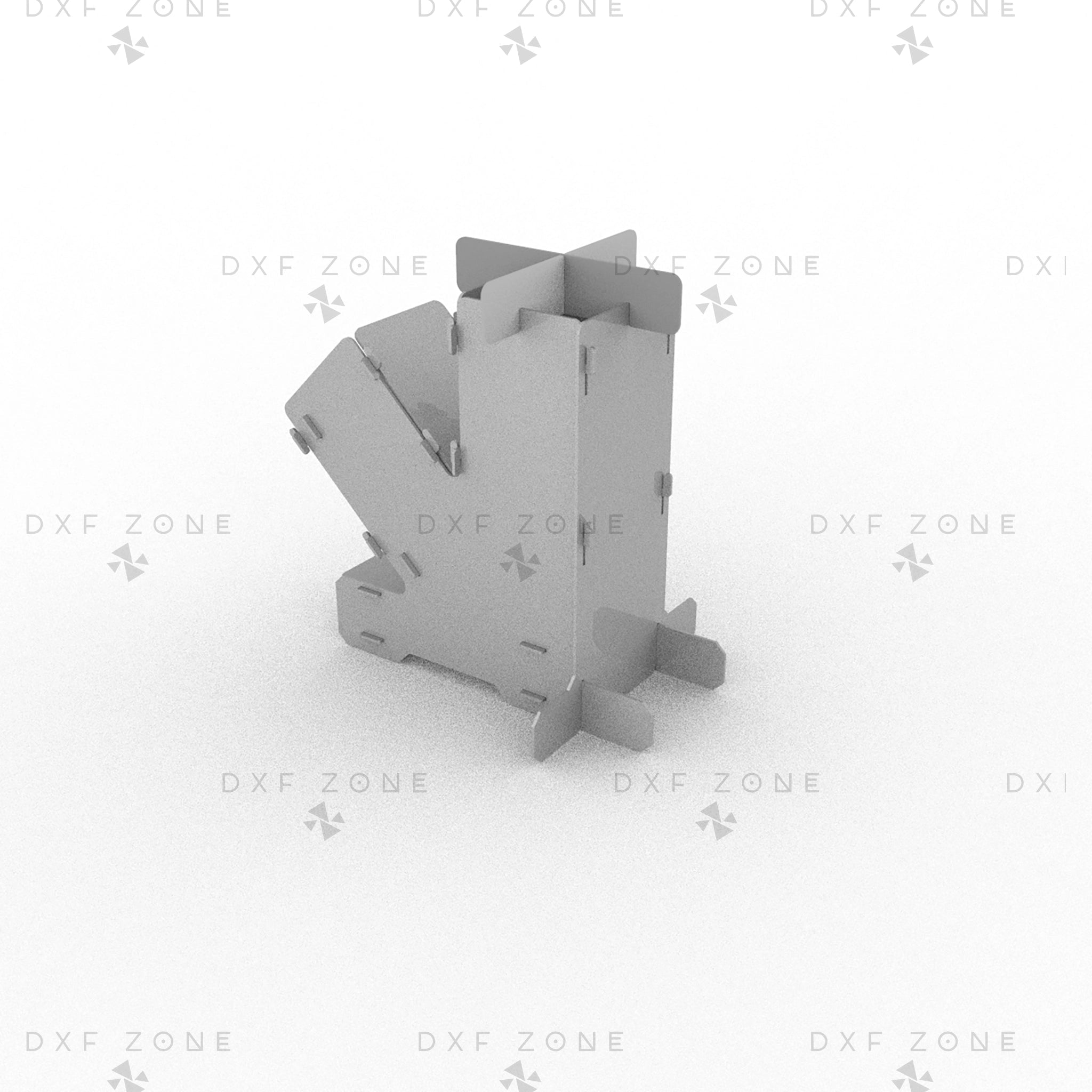 Wood Rocket Stove DXF - Foldable Backpack Stove for CNC Plasma - DxfZone