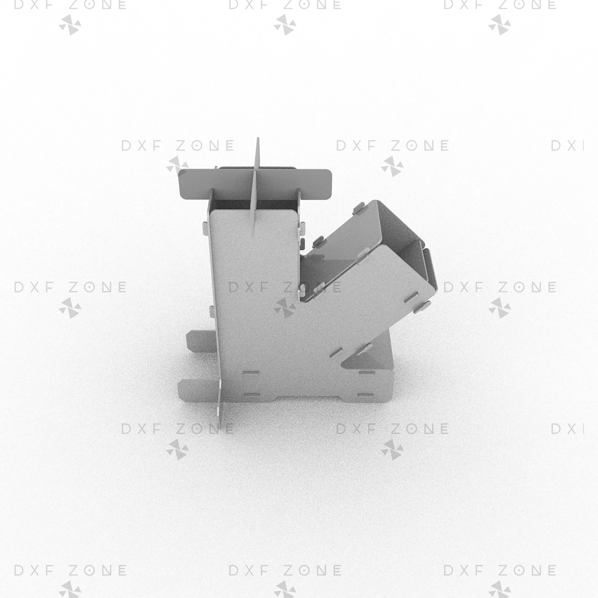 Wood Rocket Stove DXF - Foldable Backpack Stove for CNC Plasma - DxfZone