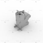Wood Rocket Stove DXF - Foldable Backpack Stove for CNC Plasma - DxfZone